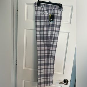 Nike Golf pants, size 35/32, gray plaid,